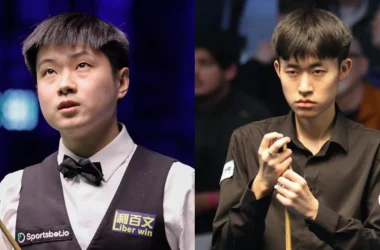 Zhao Xintong plays Chang Bingyu in the 2026 Wuhan Open final